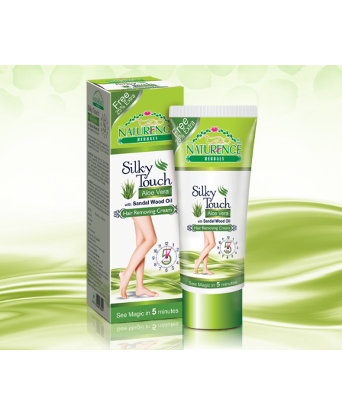 Silky Touch - Aloe- Vera Hair Removing Cream with Sandalwood Oil 50g